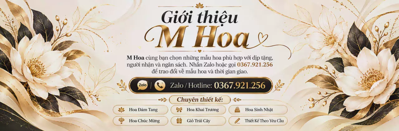 Ảnh bìa Shop hoa tươi Phường Chánh Phú Hoà Hồ Chí Minh - Hoa cho những dịp đáng nhớ